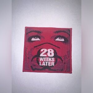 28 WEEKS LATER, BLACK BORDER, SEW ON WOVEN PATCH